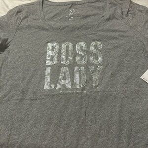 NWT grey and rhinestone T-Shirt